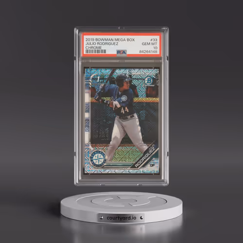 2019 Bowman Mega Box Chrome #33 Julio Rodriguez (PSA 10 GEM MINT)
