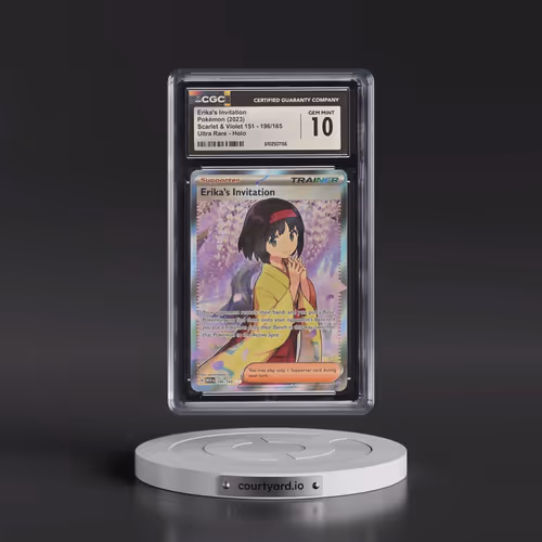 2023 Scarlet & Violet 151 - MEW EN #196/165 Erika's Invitation - Ultra Rare Holo (CGC 10 GEM MINT)