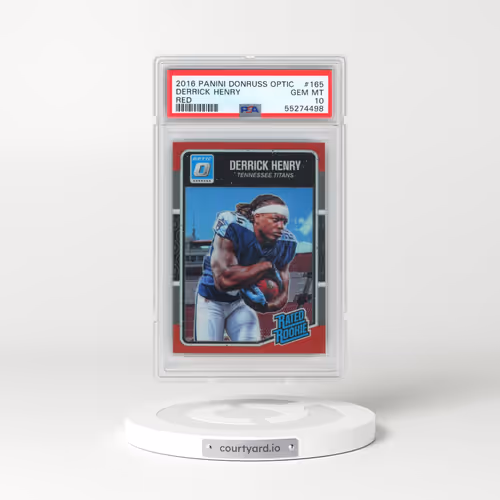 2016 Panini Donruss Optic #165 Derrick Henry - Red (PSA 10 GEM MINT)