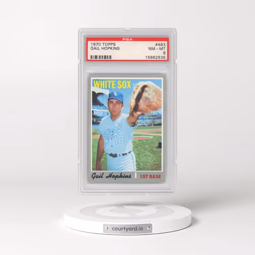 1970 Topps #483 Gail Hopkins (PSA 8 NM-MT)