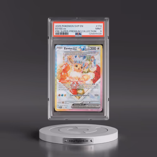 2025 Pokémon Svp EN-SV Black Star Promo #174 Eevee EX - Holo Prismatic Evolutions Super-Premium Coll