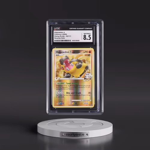 2009 Rising Rivals #42/111 Hippowdon 4 - Reverse Holo (CGC 8.5 NM-MT+)