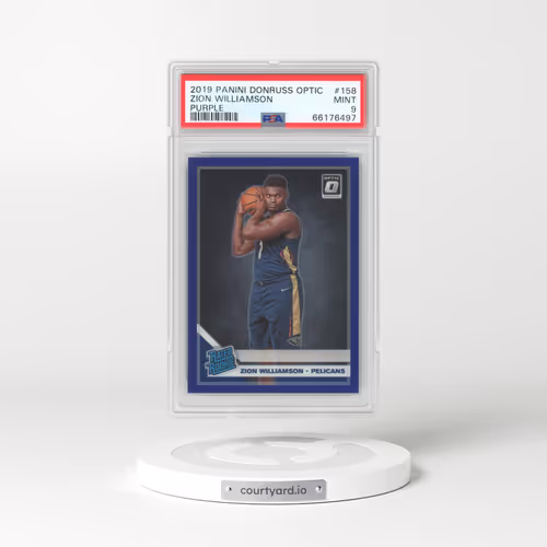 2019 Panini Donruss Optic #158 Zion Williamson - Purple (PSA 9 MINT)