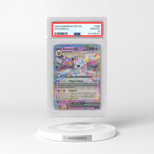 2024 Pokémon Ssp EN-Surging Sparks #086 Sylveon EX - Holo (PSA 10 GEM MINT)