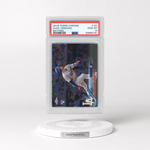 2018 Topps Chrome #167 Alex Verdugo - Batting (PSA 10 GEM MINT)