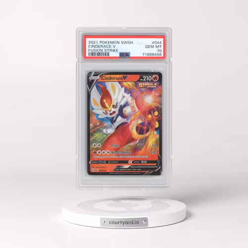 2021 Pokémon Sword & Shield Fusion Strike #044 Cinderace V - Holo (PSA 10 GEM MINT)