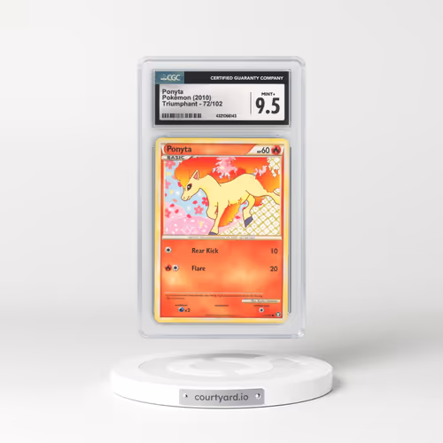 2010 HS Triumphant #72 Ponyta (CGC 9.5 MINT+)