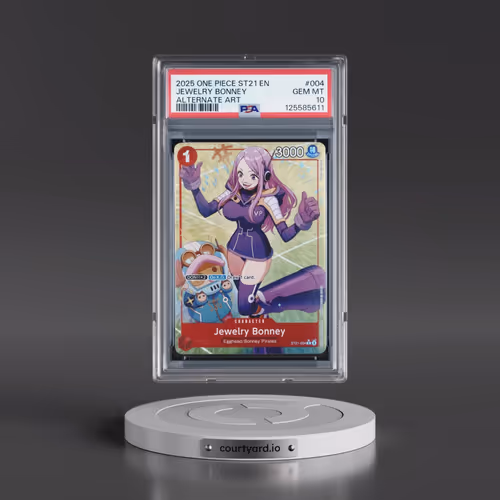 2025 One Piece Starter Deck ST21-EX Gear 5 #004 Jewelry Bonney - Alternate Art (PSA 10 GEM MINT)