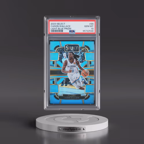 2023 Panini Select #88 Cason Wallace - Light Blue Prizm (PSA 10 GEM MINT)