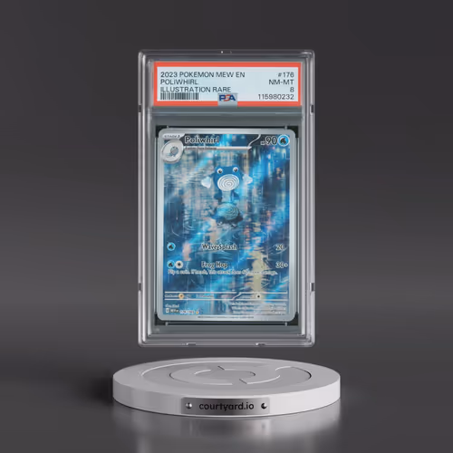 2023 Pokémon Mew EN-151 #176 Poliwhirl - Illustration Rare (PSA 8 NM-MT)