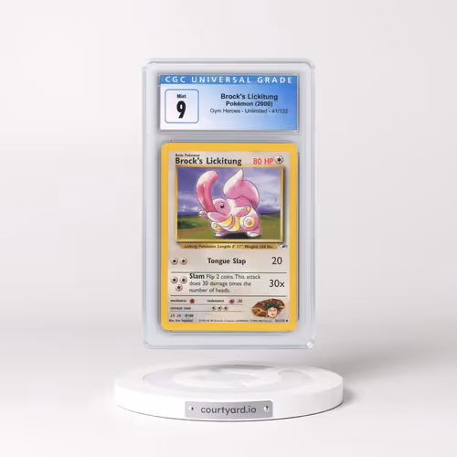 2000 Gym Heroes #41/132 Brock's Lickitung (CGC 9 MINT)