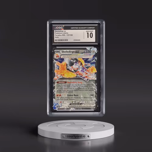 2023 Pokémon Par EN-Paradox Rift #137 Skeledirge EX - Holo (CGC 10 GEM MINT)