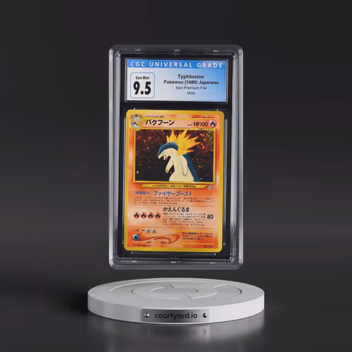1999 Neo Premium File Typhlosion - No Rarity - Holo (CGC 10 GEM MINT)