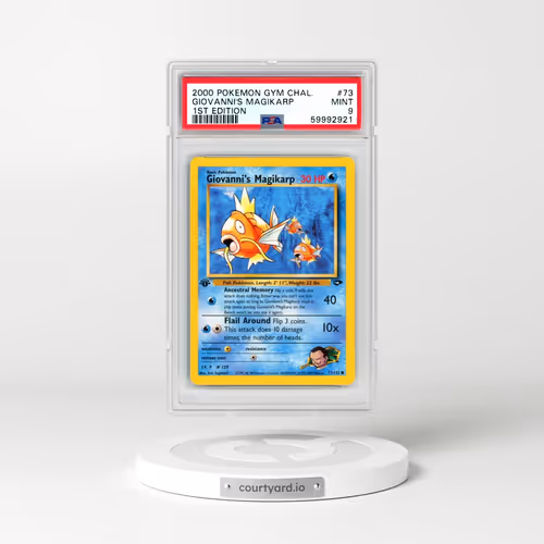 2000 Pokémon Gym Challenge #73 Giovanni's Magikarp - 1st Edition (PSA 9 MINT)