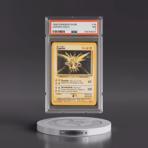 1999 Pokémon Game #16 Zapdos - Holo (PSA 7 NM)