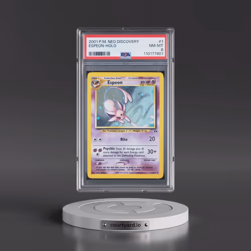 2001 Pokémon Neo Discovery #1 Espeon - Holo (PSA 8 NM-MT)