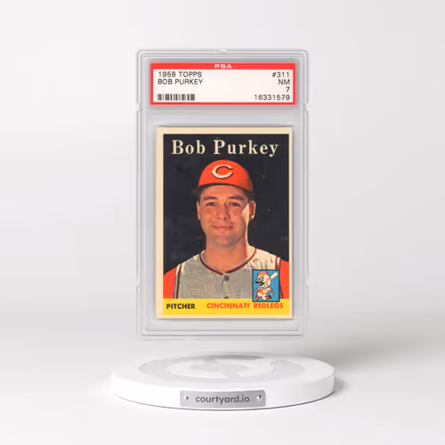 1958 Topps #311 Bob Purkey (PSA 7 NM)
