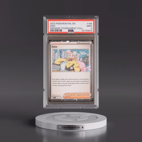 2023 Pokémon Pal EN-Paldea Evolved #185 Iono - Iono Premium Tournament Collection (PSA 9 MINT)