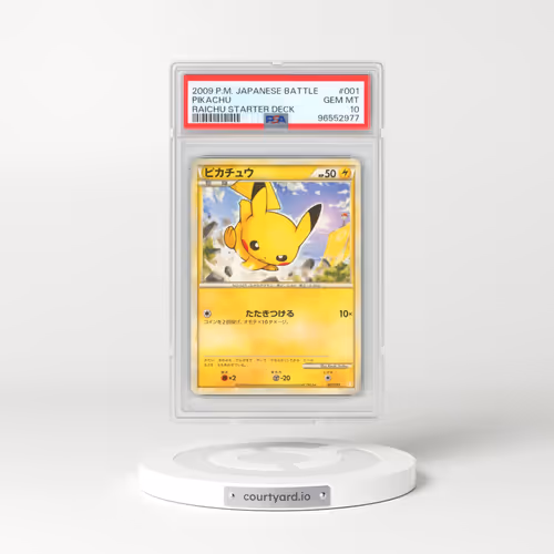2009 Pokémon Battle Starter Decks #001 Pikachu - Raichu Starter Deck (PSA 10 GEM MINT)