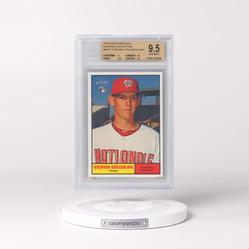 2010 Topps Heritage Strasburg National Convention #NCC1 Stephen Strasburg (BGS 9.5 GEM MINT)