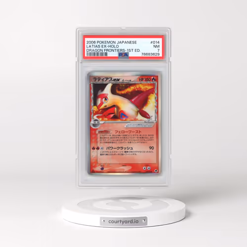 2006 Pokémon Dragon Frontiers #014 Latias EX - 1st Edition Holo Holo (PSA 7 NM)