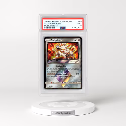 2018 Pokémon Sun & Moon Ultra Prism #89 Solgaleo - Holo (PSA 9 MINT)