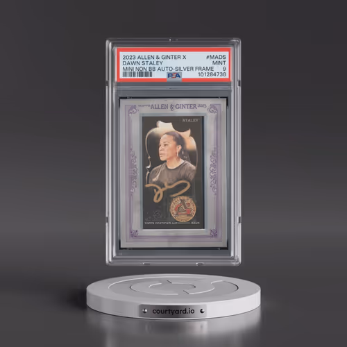 2023 Topps Allen & Ginter X Framed Mini Non Baseball Autograph #MADS Dawn Staley - Silver Frame (PSA