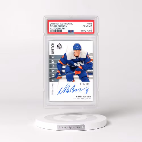 2019 SP Authentic #193 Noah Dobson - Autograph (PSA 10 GEM MINT)