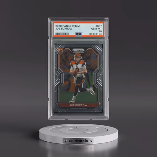 2020 Panini Prizm #307 Joe Burrow (PSA 10 GEM MINT)