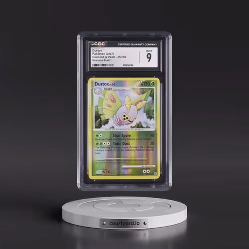 2007 Diamond & Pearl #25/130 Dustox - Reverse Holo (CGC 9 MINT)