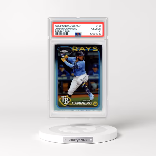 2024 Topps Chrome #213 Junior Caminero - Refractor (PSA 10 GEM MINT)
