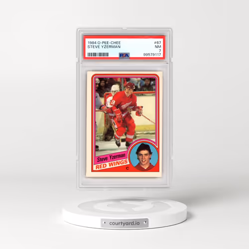 1984 O-Pee-Chee #67 Steve Yzerman (PSA 7 NM)