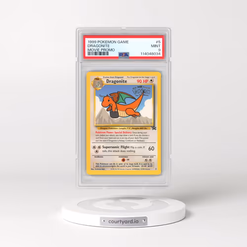 1999 Pokémon Game Movie #5 Dragonite - Movie Promo (PSA 9 MINT)