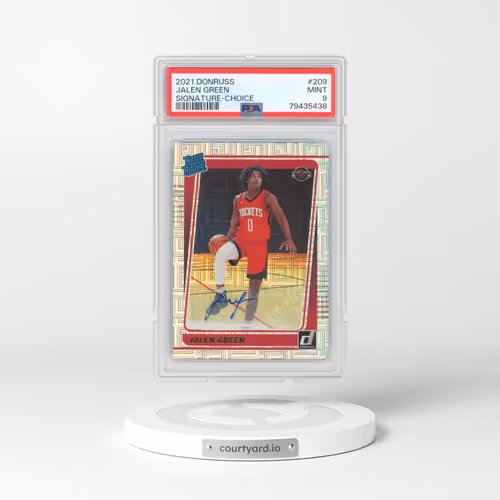 2021 Panini Donruss #209 Jalen Green - Signature-Choice (PSA 9 MINT)
