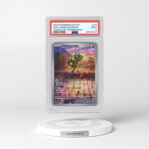 2024 Pokémon Svp EN-SV Black Star Promo #123 Teal Mask Ogerpon - Twilight Masquerade Elite Trainer Box (PSA 9 MINT)