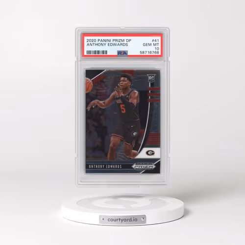 2020 Panini Prizm Draft Picks #41 Anthony Edwards (PSA 10 GEM MINT)