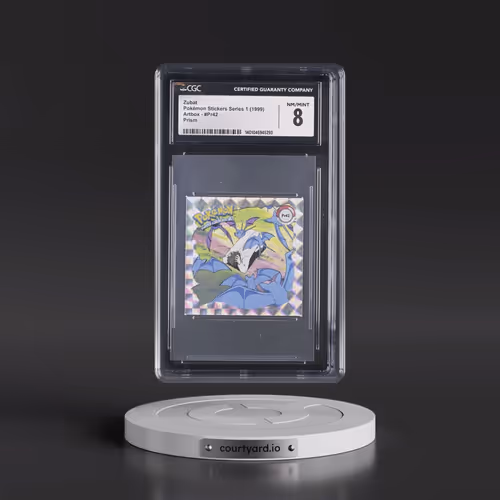 1999 Pokémon Stickers Series 1 (Artbox) - English #Pr42 Zubat - Prism (CGC 8 NM-MT)