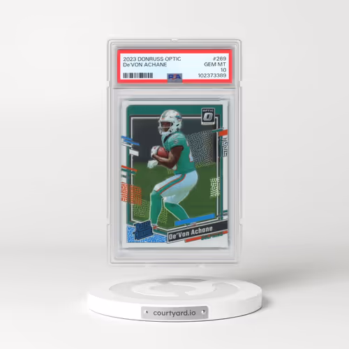 2023 Panini Donruss Optic #269 DE'Von Achane (PSA 10 GEM MINT)