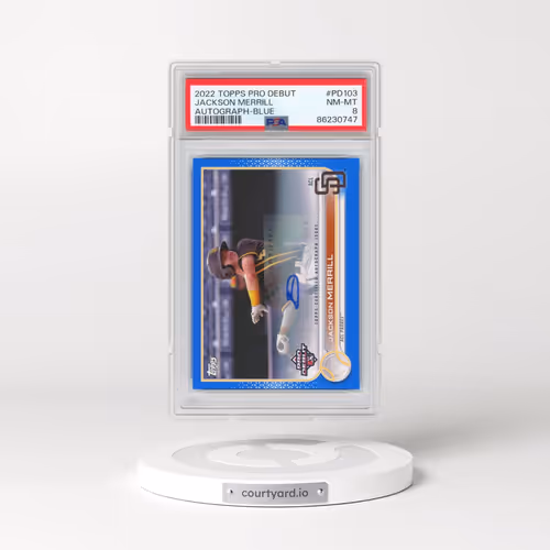 2022 Topps Pro Debut #PD103 Jackson Merrill - Autograph-Blue (PSA 8 NM-MT)