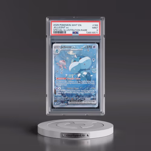 2025 Pokémon Wht EN-White Flare #168 Jellicent EX - Holo Special Illustration Rare (PSA 9 MINT)