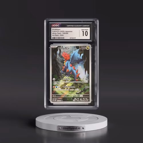 2025 White Flare - sv11W #150/086 Druddigon - Art Rare Holo (CGC 10 GEM MINT)