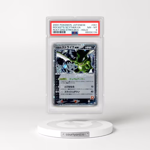 2004 Pokémon Rocket Gang Strikes Back #061 Rocket's Scyther EX - Holo Holo (PSA 8 NM-MT)