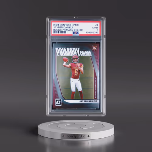 2024 Panini Donruss Optic Rookie Primary Colors #2 Jayden Daniels (PSA 9 MINT)