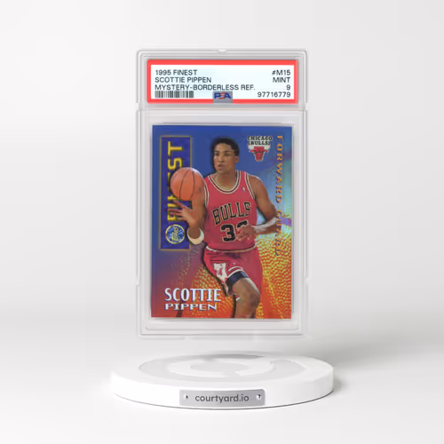 1995 Finest Mystery #M15 Scottie Pippen - Borderless Refractor (PSA 9 MINT)