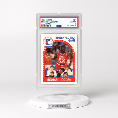 1989 Hoops #21 Michael Jordan - All-Star (PSA 8 NM-MT)
