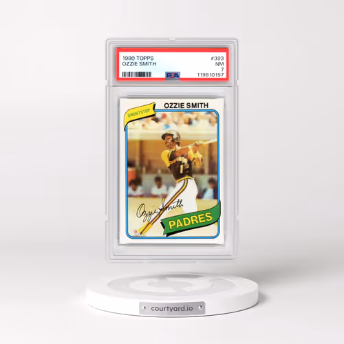 1980 Topps #393 Ozzie Smith (PSA 7 NM)