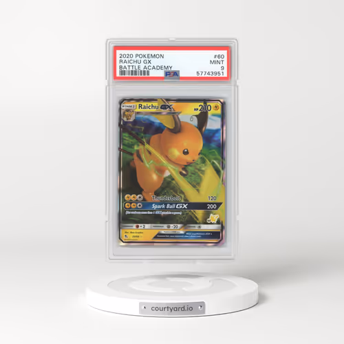 2020 Pokémon Battle Academy #60 Raichu GX - Holo (PSA 9 MINT)