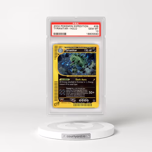2002 Pokémon Expedition #29 Tyranitar - Holo (PSA 10 GEM MINT)