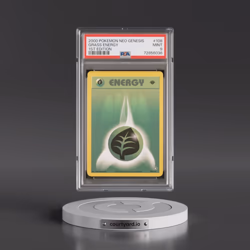 2000 Pokémon Neo Genesis #108 Grass Energy - 1st Edition (PSA 9 MINT)