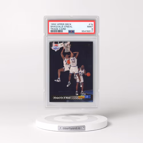 1992 Upper Deck #1b Shaquille O'Neal - Trade Card (PSA 9 MINT)